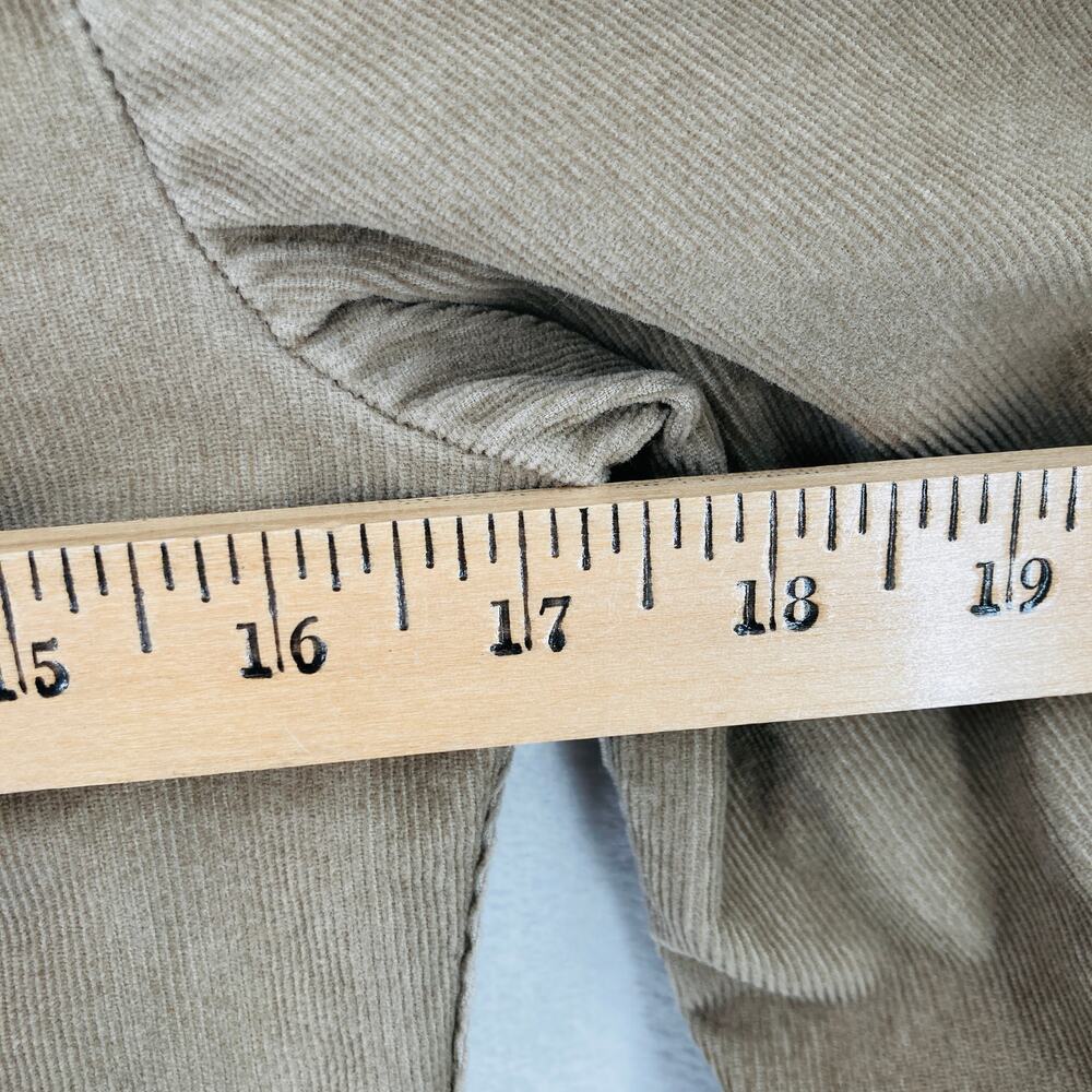 Talbots Petites Corduroy Trucker Jacket Womens Size P (XS) Stretch Full Zip Tan - Picture 5 of 13